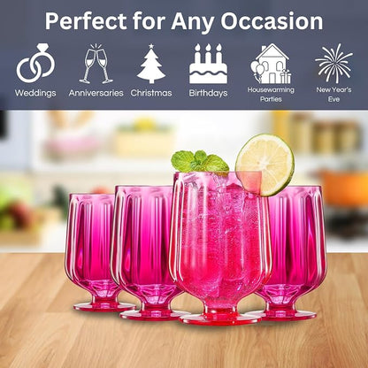 Khen 15oz Unbreakable Premium Drinking Glasses Set of 4 - Image 5