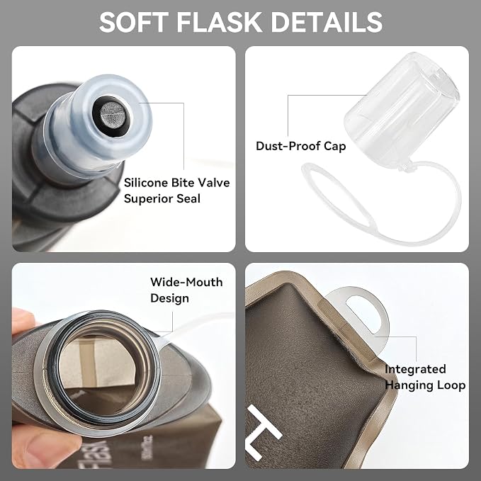 500ml Soft Flask Soft Water Bottle - Image 5