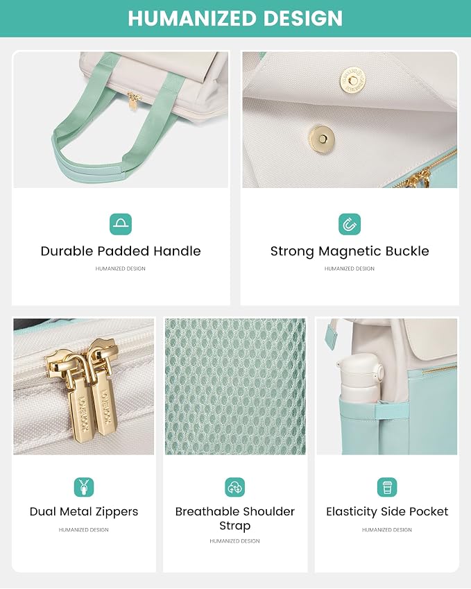 LOVEVOOK Laptop Backpack for Women, 15.6 Inch Work Laptop Bag - Image 3