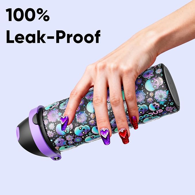 Insulated Water Bottle with Straw - Image 4
