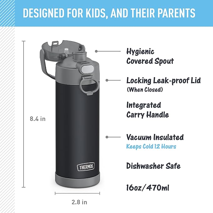 THERMOS FUNTAINER 16 Ounce Stainless Steel Vacuum Insulated Bottle - Image 3