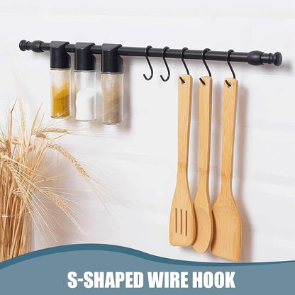 50pcs 1.7 Inch Black Iron Mini S Hooks Multipurpose Hangers - Image 4