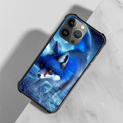 for iPhone 13 Pro Case, Snowy Mountain Fox Lake Pattern Graphic Design Girl Boy - Image 7