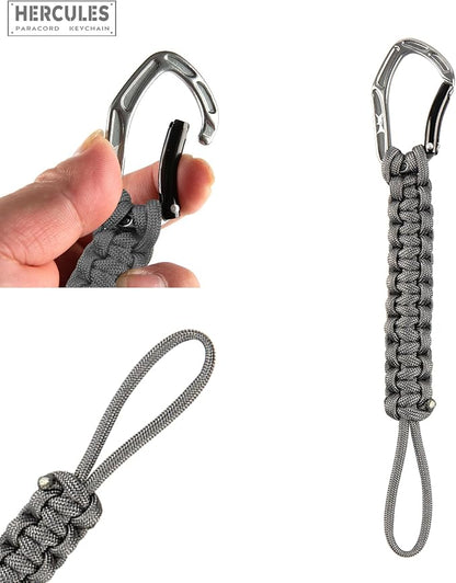 HERCULES Paracord Keychain Set – 2 Pack Lanyard Rope - Image 4