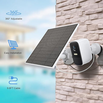 Solar Panel for Eufy Outdoor Camera, 5W Camera Solar Panel Charger Compatible - Image 5