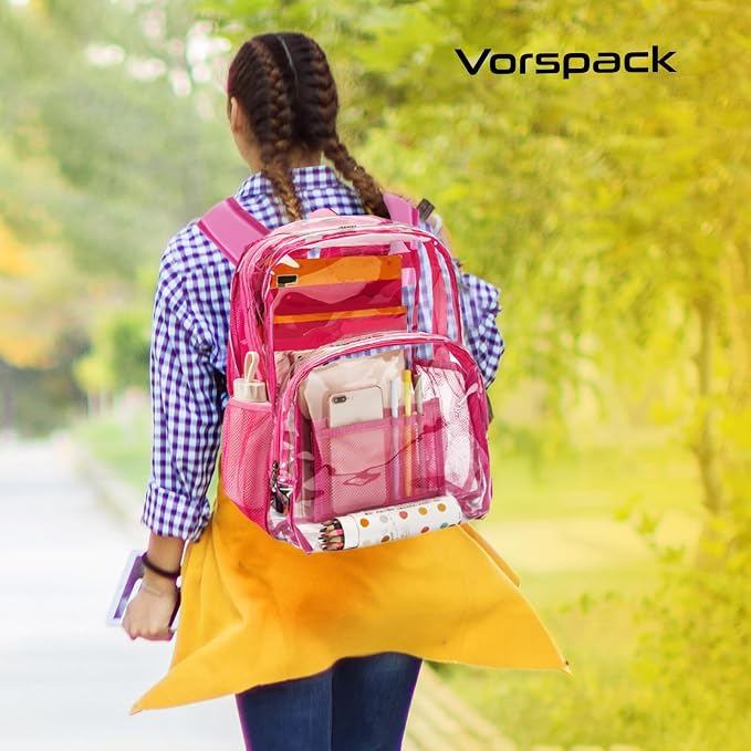 Vorspack Clear Backpack Heavy Duty PVC Transparent Backpack - Image 6