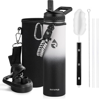 RAYMYLO Insulated Water Bottle 24oz, Triple Wall Vacuum Stainless Steel by RAYMYLO