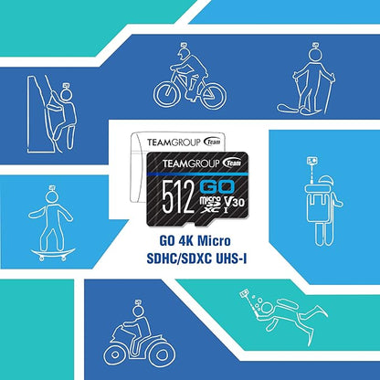 TEAMGROUP GO Card 128GB x 10 Pack MicroSDXC UHS-I U3 V30 4K - Image 5