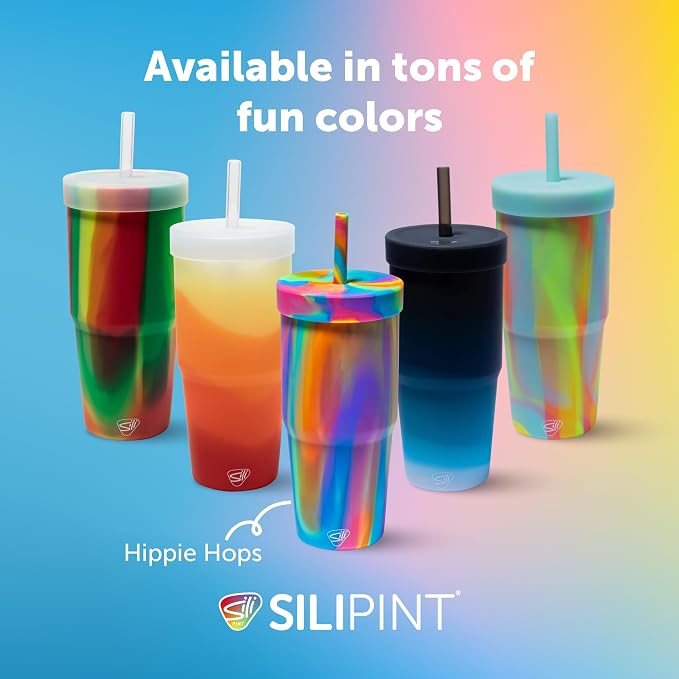Silipint: 32oz Silicone Straw Tumbler, Unbreakable, Dishwasher Safe - Image 6