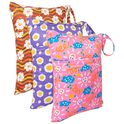 babygoal Wet Dry Bags for Baby Cloth Diapers, Washable Travel Bags, Gym Bag for - Image 3