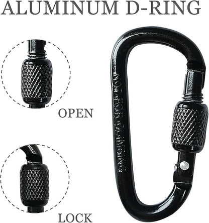YUCHIYA 8 Pack D-Shape Carabiner Clasp - Image 3