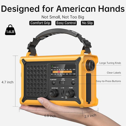 Weather Radios Portable AM FM NOAA Alert - Image 9