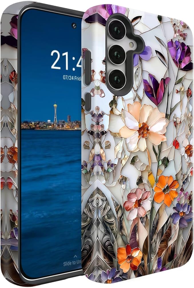 Compatible for Samsung Galaxy A16 5G Case, Dual Layer Heavy Duty 2 in 1 by BSMOSPER