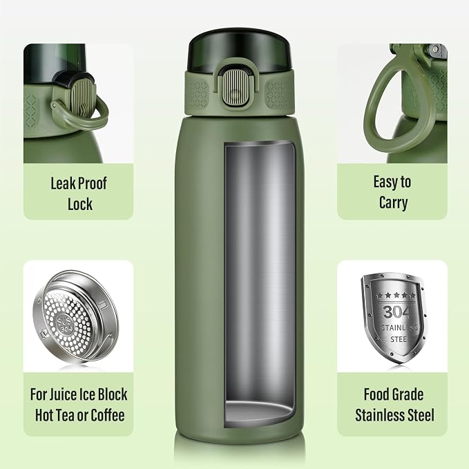 Insulated Water Bottle 18 oz - Image 4