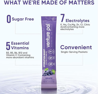 Venture Pal Sugar Free Electrolyte Powder Packets - Image 4