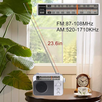 Retekess TR604 AM FM Radio Portable Transistor Analog Radio - Image 2