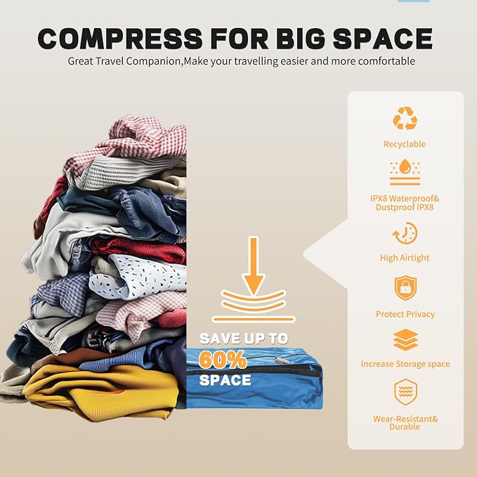 Reusable Vacuum Bags for Travel - Image 6
