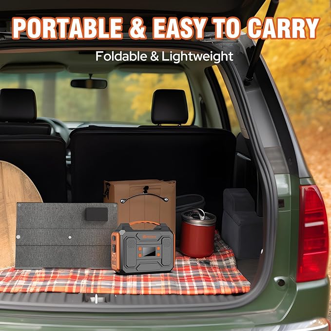 Portable Solar Generator, 300W Portable Power Station - Image 6