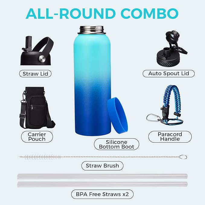 Metal Water Bottle 40oz - Image 2