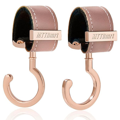 2 Pack Stroller Hooks, Strong Synthetic Leather Hook-and-Loop by MTTBmrt