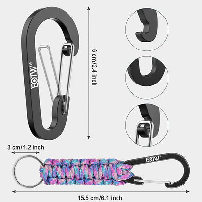EOTW Paracord Keychain for Men Women Paracord Carabiner Backpack Keychain - Image 6
