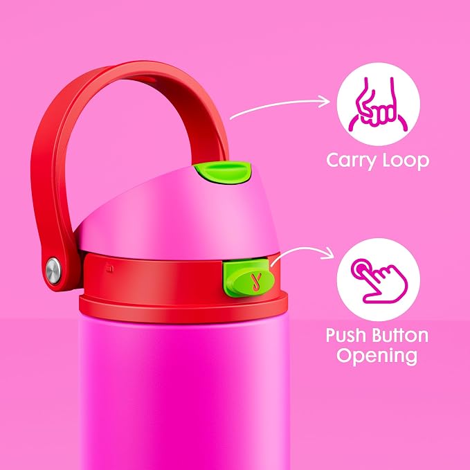 18 oz Insulated Water Bottle for Kids: Meoky Stainless Steel Water Bottle - Image 6
