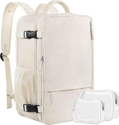 Sinaliy Travel Backpack for Women, Expandable 40L Carry on Flight Approved by Sinaliy