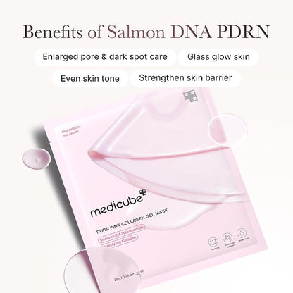 medicube Jelly Gel Mask with Salmon DNA PDRN Pink Collagen | Overnight Face Mask - Image 5