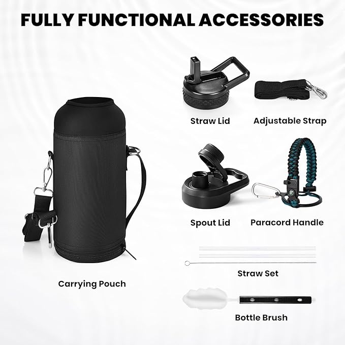 RAYMYLO Insulated Water Bottle 32 oz, Triple Wall Vacuum Stainless Steel - Image 6