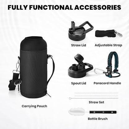 RAYMYLO Insulated Water Bottle 32 oz, Triple Wall Vacuum Stainless Steel - Image 6