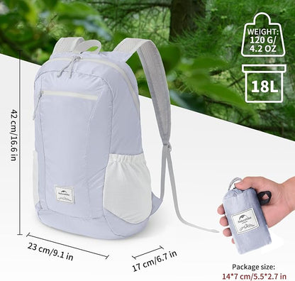 Naturehike 18L Lightweight Hiking Daypack, Waterproof Camping Packable Backpack - Image 3