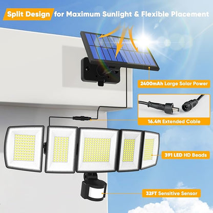 MDCMDCM Solar Motion Lights Outdoor - - Image 2
