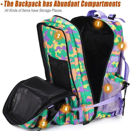 45L Tactical Backpack for Men Women, Military Assault Pack - Image 3