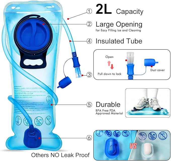 Mothybot Hydration Pack, Insulated Hydration Backpack - Image 5