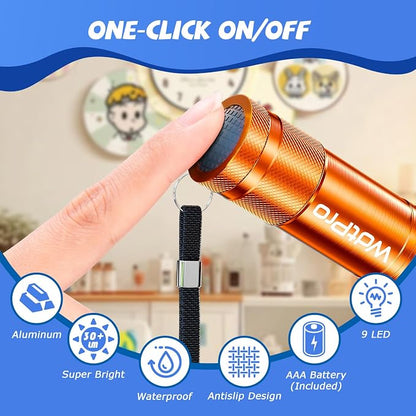 WdtPro LED Mini Flashlights 18 Pack, Aluminum Bright Flash Light - Image 6