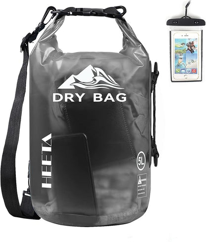 HEETA Dry Bag Waterproof for Women Men, 5L/10L/20L/30L/40L Roll Top Lightweight by HEETA