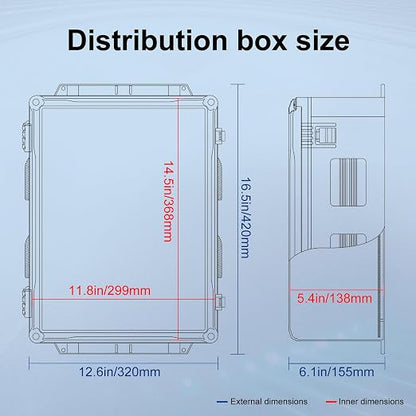 Namunanee Outdoor Electrical Junction Box, ABS Water Resistant Enclosure - Image 7