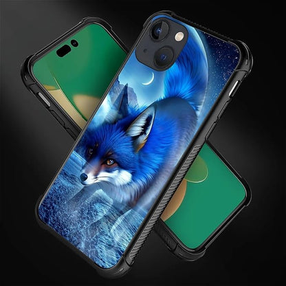 for iPhone 13 Case, Snowy Mountain Fox Lake Pattern Graphic Design Girl Boy - Image 5