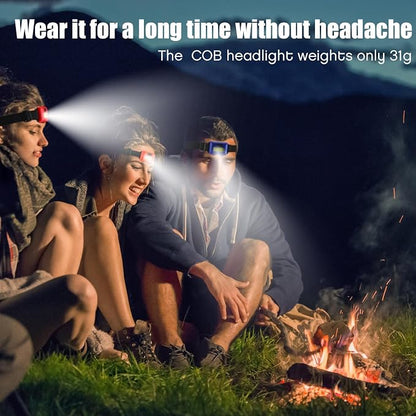 48 Pack LED Headlamp Flashlight Bright Waterproof Head Lamp Torch Cob Flood - Image 6