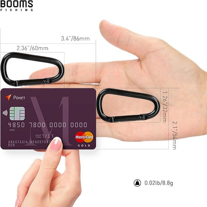 Booms Fishing CC2 Carabiner Clip, 2.3" Small Carabiner Keychain - Image 5