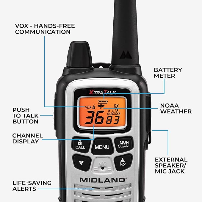 Midland LXT600VP4 FRS Business Walkie Talkies - Image 3