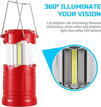Lichamp LED Camping Lantern, 4 Pack Battery Powered Flashlight - Image 5