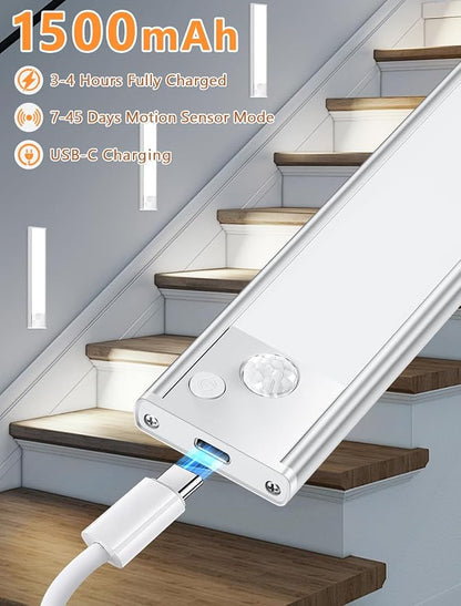 Under Cabinet Rechargeable Lighting: 8 Inch Motion Sensor Dimmable Lights Indoor - Image 4