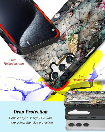 Compatible for Samsung Galaxy A57 5G Case, Dual Layer Heavy Duty 2 in 1 - Image 3