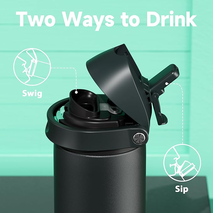 24 oz Insulated Water Bottle for Sports: Meoky Stainless Steel Water Bottle - Image 3