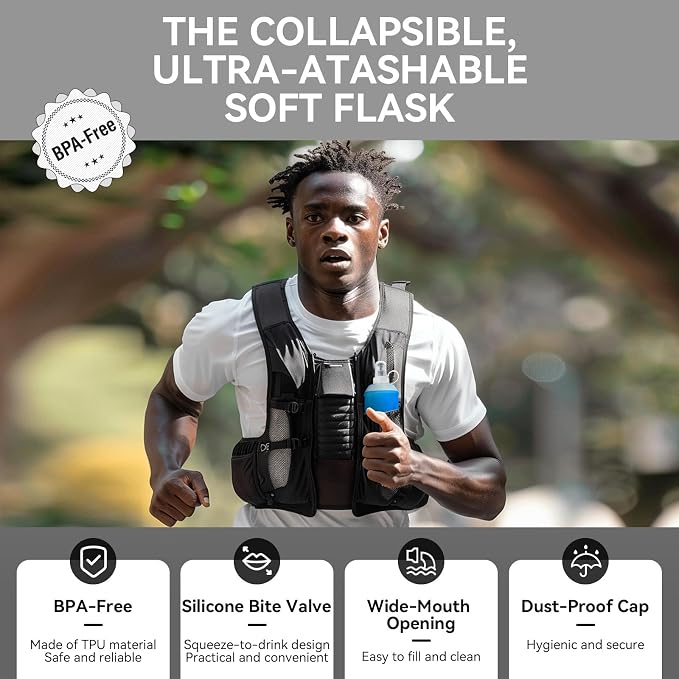 500ml Soft Flask Soft Water Bottle - Image 4