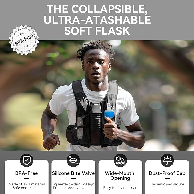 150ml Soft Flask Soft Water Bottle - Image 4