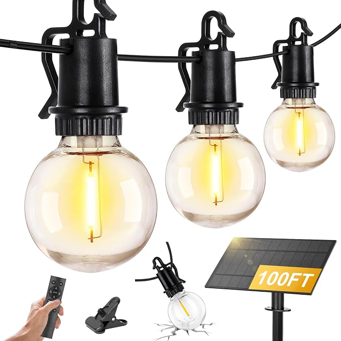 ZJOJO 100FT Solar Lights Outdoor Wateroproof, Solar String Lights - Image 8
