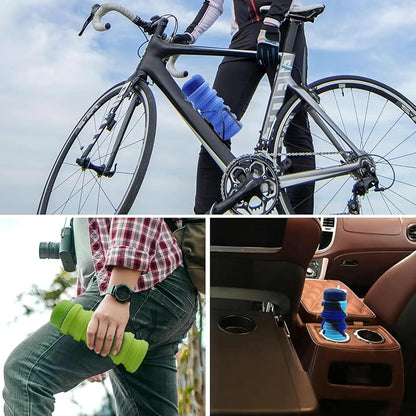 Collapsible Water Bottles 2 Pack 16oz, Travel Portable Sport Water Bottle - Image 7