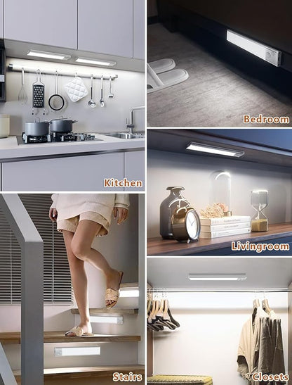 Under Cabinet Motion Sensor Lighting: 8 Inch Dimmable Rechargeable Lights Indoor - Image 4